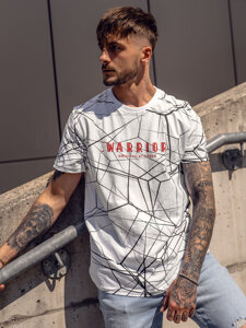 Men's Cotton Printed T-shirt White Bolf SS10935A