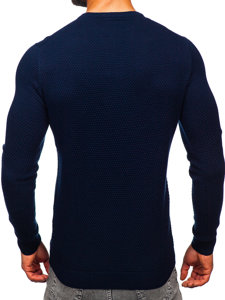 Men's Cotton Sweater Navy Blue Bolf W6-21344