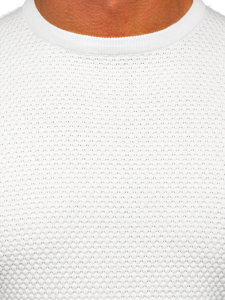 Men's Cotton Sweater White Bolf W6-21344