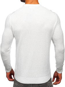 Men's Cotton Sweater White Bolf W6-21344