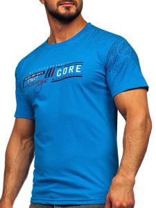 Men's Cotton T-shirt Blue Bolf 14710