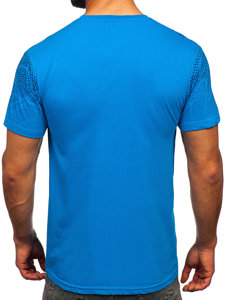 Men's Cotton T-shirt Blue Bolf 14710