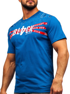 Men's Cotton T-shirt Blue Bolf 14722