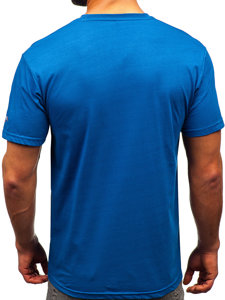 Men's Cotton T-shirt Blue Bolf 14732