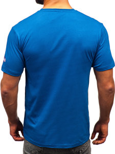 Men's Cotton T-shirt Blue Bolf 14741