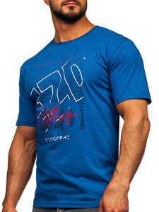 Men's Cotton T-shirt Blue Bolf 14748