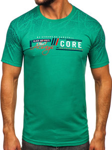 Men's Cotton T-shirt Green Bolf 14710