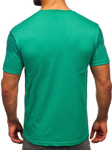 Men's Cotton T-shirt Green Bolf 14710