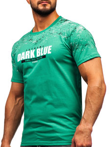 Men's Cotton T-shirt Green Bolf 14725