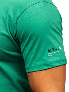 Men's Cotton T-shirt Green Bolf 14732