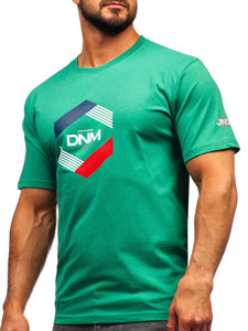 Men's Cotton T-shirt Green Bolf 14741