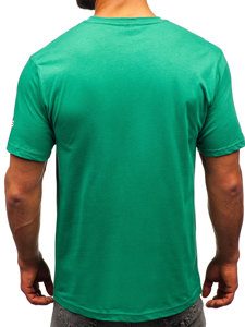 Men's Cotton T-shirt Green Bolf 14741