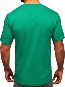 Men's Cotton T-shirt Green Bolf 14748