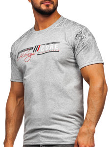 Men's Cotton T-shirt Grey Bolf 14710