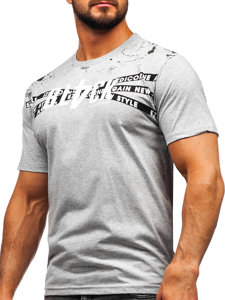 Men's Cotton T-shirt Grey Bolf 14722