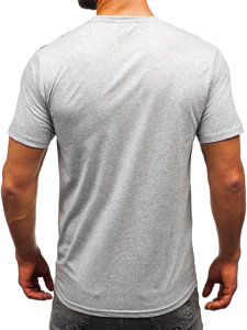 Men's Cotton T-shirt Grey Bolf 14722