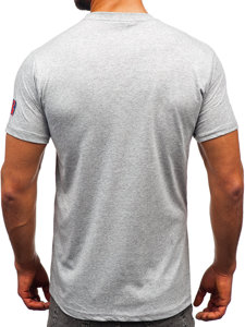 Men's Cotton T-shirt Grey Bolf 14736