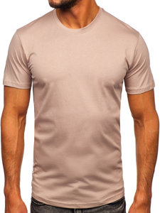 Men's Cotton T-shirt Light Brown Bolf 0001