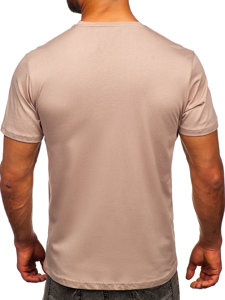 Men's Cotton T-shirt Light Brown Bolf 0001