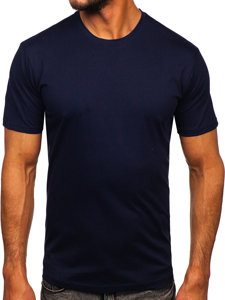 Men's Cotton T-shirt Navy Blue Bolf 0001