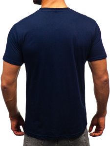 Men's Cotton T-shirt Navy Blue Bolf 14722