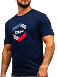 Men's Cotton T-shirt Navy Blue Bolf 14741