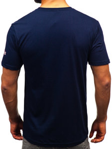 Men's Cotton T-shirt Navy Blue Bolf 14741