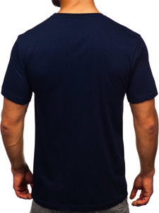 Men's Cotton T-shirt Navy Blue Bolf 14748