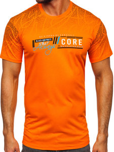 Men's Cotton T-shirt Orange Bolf 14710