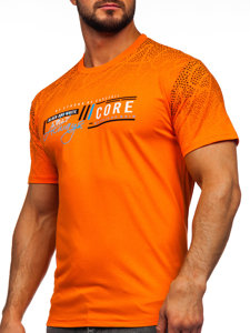 Men's Cotton T-shirt Orange Bolf 14710