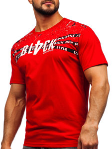 Men's Cotton T-shirt Red Bolf 14722