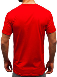 Men's Cotton T-shirt Red Bolf 14722