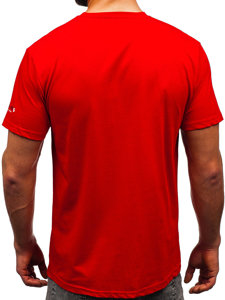 Men's Cotton T-shirt Red Bolf 14732