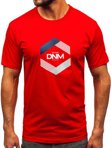 Men's Cotton T-shirt Red Bolf 14741