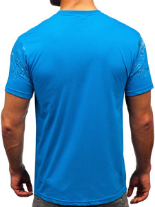 Men's Cotton T-shirt Sky Blue Bolf 14725