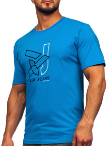 Men's Cotton T-shirt Sky Blue Bolf 14769