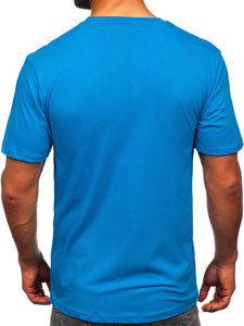 Men's Cotton T-shirt Sky Blue Bolf 14769