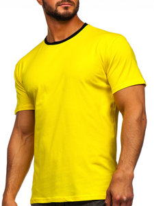 Men's Cotton T-shirt Yellow Bolf 0004