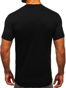 Men's Cotton T-shirt with a pocket Black Bolf 14507