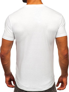 Men's Cotton T-shirt with a pocket White Bolf 14507