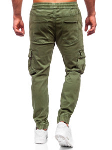 Men's Denim Cargo Joggers Khaki Bolf MP0105MV