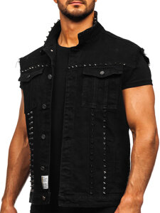 Men’s Denim Gilet Black Bolf MJ545N