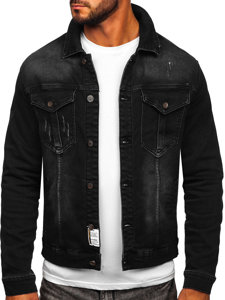 Men's Denim Jacket Black Bolf MJ514N