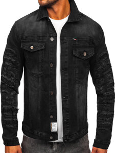 Men's Denim Jacket Black Bolf MJ523N