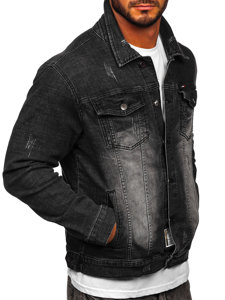 Men's Denim Jacket Black Bolf MJ525N