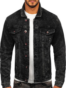 Men's Denim Jacket Black Bolf RC31160W1