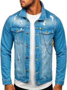 Men's Denim Jacket Blue Bolf 3-4