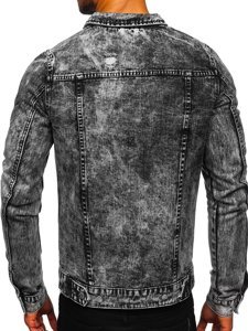 Men's Denim Jacket Grey Bolf AK588