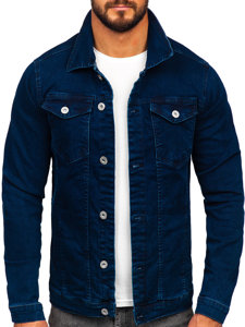 Men's Denim Jacket Navy Blue Bolf 200