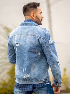 Men's Denim Jacket Sky Blue Bolf MJ501BC